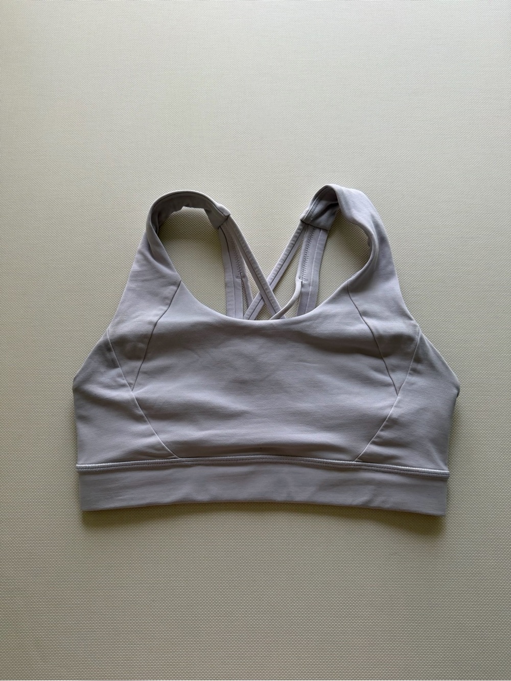 lululemon athletica White Strappy Sports Bra size 4